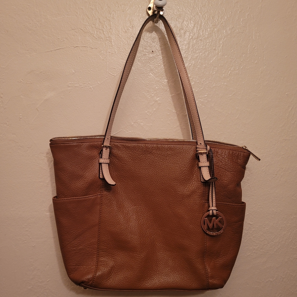 Michael Kors Brown Pebbled Leather Purse